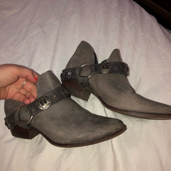Grey Buckle Boots- Steve Madden - Picture 1 of 4
